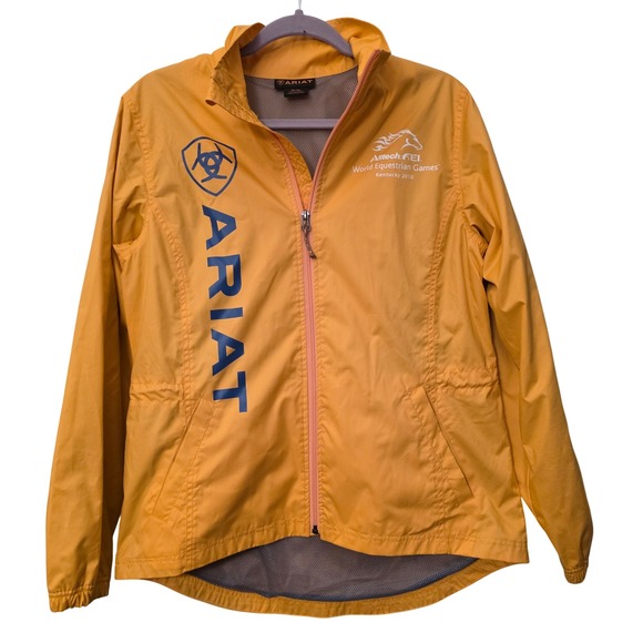 Ariat Jackets & Blazers - Ariat World Equestrian Games 2010 Event Staff Windbreaker Jacket Yellow Womens M